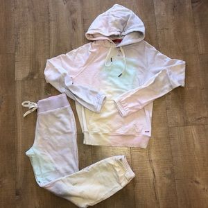 Lot of 2 Philanthropy Distressed Sweat Suites